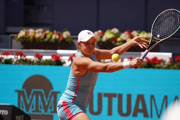 Ashleigh Barty(AUS) vs Petra Kvitová (CHZ) Durning Match WTA, Tennis Damen 1000 - Mutua Madrid Open 2021, Madrid May 5, 2021 Cordon Press