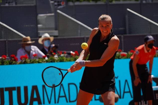 Ashleigh Barty(AUS) vs Petra Kvitová (CHZ) Durning Match WTA, Tennis Damen 1000 - Mutua Madrid Open 2021, Madrid May 5, 2021 Cordon Press