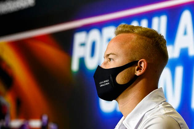 F1 Grand Prix of Spain 9 Nikita Mazepin (RUS, Haas F1 Team), F1 Grand Prix of Spain at Circuit de Barcelona-Catalunya on May 6, 2021 in Barcelona, Spain. (Photo by Mark Sutton LAT Motorsport Images FIA Pool via HOCH ZWEI) Barcelona Spain Poolfoto HOCH ZWEI Pool Motorsport Images ,EDITORIAL USE ONLY