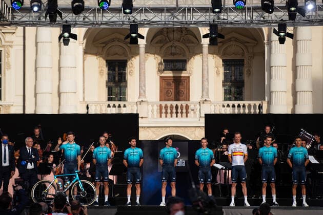 104th Giro d Italia 2021, Turin, May 6 2021, Team Presentation. Team Astana Premier Tech Copyright: xGabrielexFacciottix