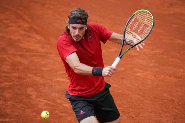 Mutua Madrid Open - Day Eight Stefanos Tsitsipas of Greece in accion durante his third round match against Casper Ruud of Norway during day eight of the Mutua Madrid Open at La Caja Magica on May 06, 2021 in Madrid, Spain. Madrid Spain gonzalez-notitle210506_npq8O  Copyright: xOscarxGonzalezx