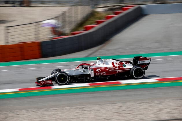 99 Antonio Giovinazzi (ITA, Alfa Romeo Racing ORLEN), F1 Grand Prix of Spain at Circuit de Barcelona-Catalunya on May 7, 2021 in Barcelona, Spain. (Photo by HOCH ZWEI) Barcelona Spain