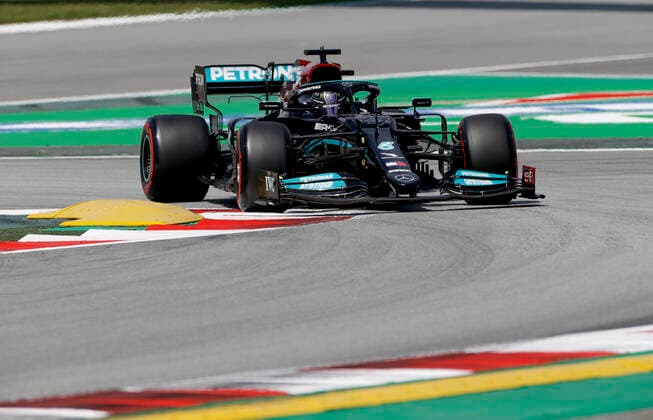 44 Lewis Hamilton (GBR, Mercedes-AMG Petronas F1 Team), F1 Grand Prix of Spain at Circuit de Barcelona-Catalunya on May 7, 2021 in Barcelona, Spain. (Photo by HOCH ZWEI) Barcelona Spain