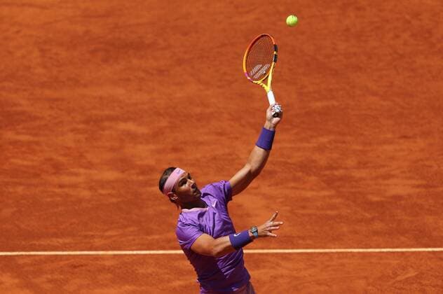 Rafa Nadal of Spain in action against Alexander Zverev of Germany during the Mutua Madrid Open quarterfinal match against held in Madrid, Spain, 07 May 2021. Mutua Madrid Open tennis tournament !ACHTUNG: NUR REDAKTIONELLE NUTZUNG!  Copyright: xRodrigoxJimenezx GRAF1543 20210507-637559996882441065