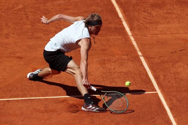 Alexander Zverev of Germany in action against Rafa Nadal of Spain during the Mutua Madrid Open quarterfinal match against held in Madrid, Spain, 07 May 2021. Mutua Madrid Open tennis tournament !ACHTUNG: NUR REDAKTIONELLE NUTZUNG!  Copyright: xRodrigoxJimenezx GRAF1562 20210507-637559997637076318