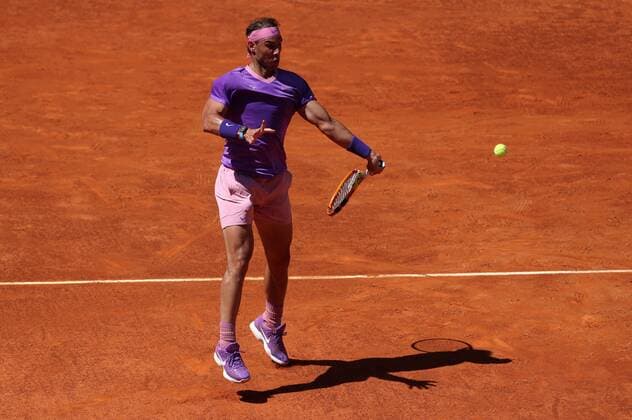 Rafa Nadal of Spain in action against Alexander Zverev of Germany during the Mutua Madrid Open quarterfinal match against held in Madrid, Spain, 07 May 2021. Mutua Madrid Open tennis tournament !ACHTUNG: NUR REDAKTIONELLE NUTZUNG!  Copyright: xRodrigoxJimenezx GRAF1573 20210507-637560002599065904