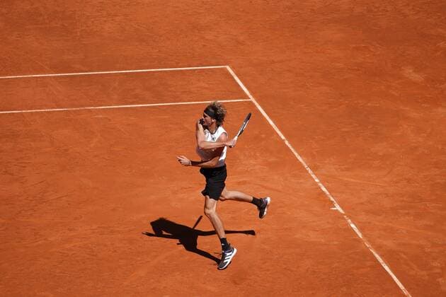 Rafae lNadal (SPA) VS Alexander Zverev (GER) Durning Match Master 1000 - Mutua Madrid Open 2021, Madrid May 7, 2021 Cordon Press