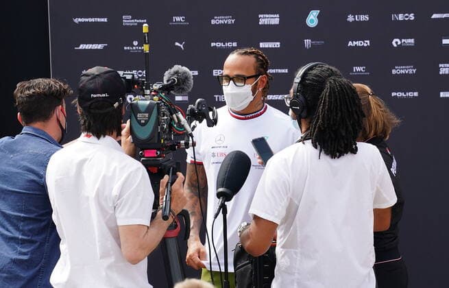 F1 Aramco Grand Prix von Spanien 2021 07.05.2021, Circuit de Catalunya, Barcelona, F1 Aramco Grand Prix von Spanien 2021 , im Bild Lewis Hamilton (GBR 44), Mercedes-AMG Petronas Formula One Team