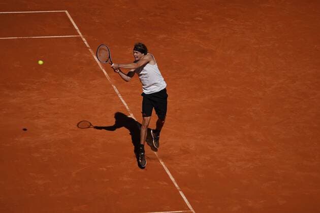 Rafael Nadal (SPA) VS Alexander Zverev (GER) Durning Match Master 1000 - Mutua Madrid Open 2021, Madrid May 7, 2021 Cordon Press Cordon Press