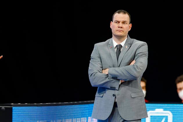 Headcoach Johan Roijakkers (Brose Bamberg) Brose Bamberg - BG Göttingen Goettingen - easyCredit-BBL - Basketball Bundesliga - Basketball Saison 2020 21 - 30. Spieltag, 07.05.2021 Bamberg, Brose Arena Copyright: DanielxLöb