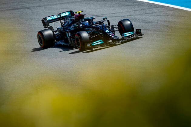 77 BOTTAS Valtteri (fin), Mercedes AMG F1 GP W12 E Performance, action during the Formula 1 Aramco Gran Premio De Espana 2021 from May 07 to 10, 2021 on the Circuit de Barcelona-Catalunya, in Montmelo, near Barcelona, Spain FORMULE 1 : Grand prix d Espagne - Barcelone - Preparations - 07 05 2021 DPPI Panoramic  _B2_1058