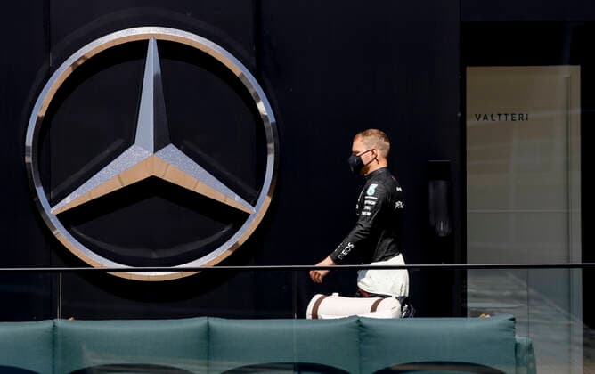 77 Valtteri Bottas (FIN, Mercedes-AMG Petronas F1 Team), F1 Grand Prix of Spain at Circuit de Barcelona-Catalunya on May 8, 2021 in Barcelona, Spain. (Photo by HOCH ZWEI) Barcelona Spain