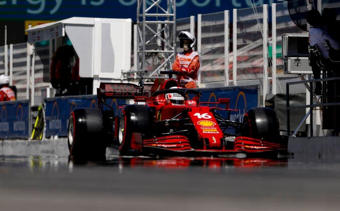 16 Charles Leclerc (MON, Scuderia Ferrari Mission Winnow), F1 Grand Prix of Spain at Circuit de Barcelona-Catalunya on May 8, 2021 in Barcelona, Spain. (Photo by HOCH ZWEI) Barcelona Spain