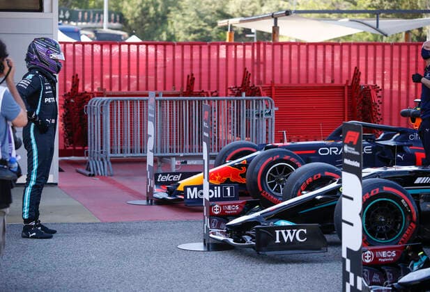 44 Lewis Hamilton (GBR, Mercedes-AMG Petronas F1 Team), F1 Grand Prix of Spain at Circuit de Barcelona-Catalunya on May 8, 2021 in Barcelona, Spain. (Photo by HOCH ZWEI) Barcelona Spain
