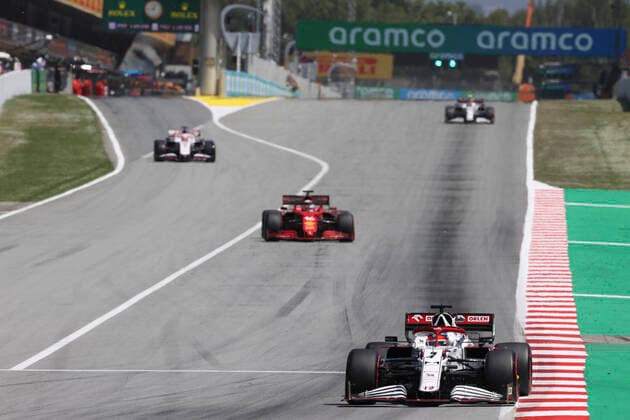 7 Kimi Raikkonen (FIN, Alfa Romeo Racing ORLEN), F1 Grand Prix of Spain at Circuit de Barcelona-Catalunya on May 8, 2021 in Barcelona, Spain. (Photo by HOCH ZWEI) Barcelona Spain