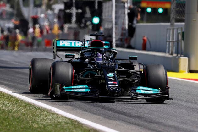 44 Lewis Hamilton (GBR, Mercedes-AMG Petronas F1 Team), F1 Grand Prix of Spain at Circuit de Barcelona-Catalunya on May 8, 2021 in Barcelona, Spain. (Photo by HOCH ZWEI) Barcelona Spain