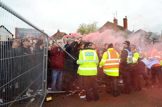 Mandatory Credit: Photo by Nizaam Jones JMP Shutterstock (11894506cy) Cheltenham Town fans celebrate winning the league Cheltenham Town v Harrogate Town, UK - 08 May 2021 EDITORIAL USE ONLY No use with unauthorised audio, video, data, fixture lists (outside the EU), club league logos or live services. Online in-match use limited to 45 images (+15 in extra time). No use to emulate moving images. No use in betting, games or single club league player publications services. Cheltenham Town v Harrogate Town, UK - 08 May 2021 EDITORIAL USE ONLY No use with unauthorised audio, video, data, fixture lists (outside the EU), club league logos or live services. Online in-match use limited to 45 images (+15 in extra time). No use to emulate moving images. No use in betting, games or Copyright: xNizaamxJones JMP Shutterstockx 11894506cy