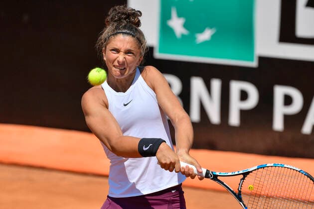 Photo Fabrizio Corradetti - LaPresse 09 05 2021 Roma (Italy) Tennis Qualifying final Sara Errani (ITA) vs Polona Hercog (SLO) Internazionali BNL d Italia 2021 In the pic: Sara Errani  Copyright: xFabrizioxCorradetti LaPressex