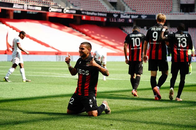 Joie - Rony Lopes (OGC Nice) FOOTBALL : OGC Nice vs Brest - Ligue 1 Uber Eats - Nice - 09 05 2021 NorbertScanella PanoramiC 