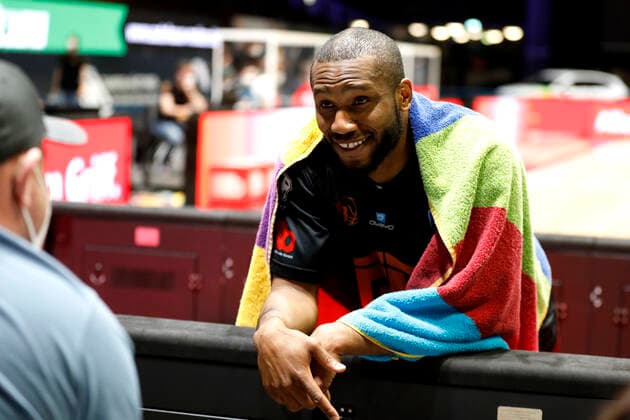 09.05.2021, easyCredit Basketball Bundesliga, BBL, Saison 2020 2021, Herren, Chemnitz Niners - ALBA Berlin Virgel Matthews, Niners Chemnitz Chemnitz Messe Chemnitz Sachsen Germany