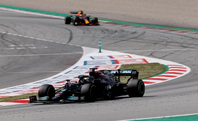 44 Lewis Hamilton (GBR, Mercedes-AMG Petronas F1 Team), F1 Grand Prix of Spain at Circuit de Barcelona-Catalunya on May 9, 2021 in Barcelona, Spain. (Photo by HOCH ZWEI) Barcelona Spain