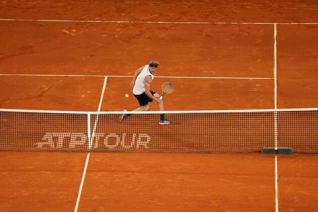 Alexander Zverev (GER) VS Matteo Berrettini (ITA) Durning final Match Master 1000 - Mutua Madrid Open 2021, Madrid May 9, 2021 Cordon Press