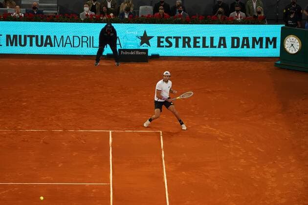 Alexander Zverev (GER) VS Matteo Berrettini (ITA) Durning final Match Master 1000 - Mutua Madrid Open 2021, Madrid May 9, 2021 Cordon Press