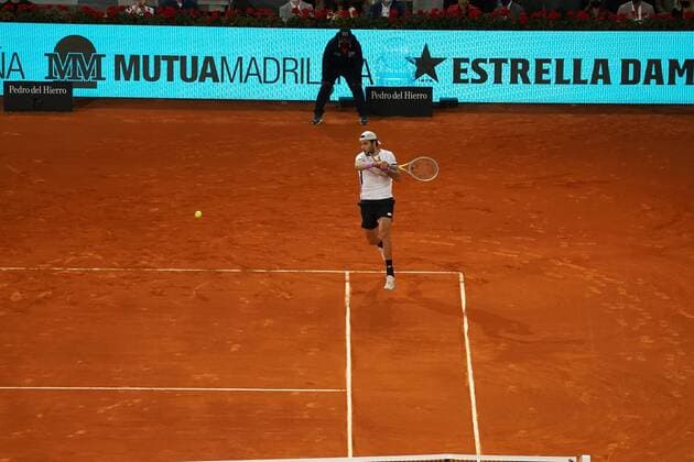 Alexander Zverev (GER) VS Matteo Berrettini (ITA) Durning final Match Master 1000 - Mutua Madrid Open 2021, Madrid May 9, 2021 Cordon Press