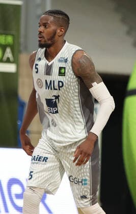 Shyron Ely ( 5, MLP Academics Heidelberg) beim 2. Final-Spiel in der BARMER 2. Basketball Bundesliga Pro A, MLP Academics Heidelberg - Bayer Giants Leverkusen. Heidelberg. 09.05.21 Basketball , 09.05.2021, Heidelberg (Deutschland)