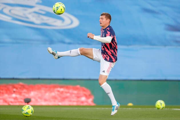 May 9, 2021, Madrid, Spain: Toni Kroos of Real Madrid during the Spanish Liga Santander match between Real Madrid and Sevilla FC at at Estadio Alfredo Di Stefano in Madrid, Spain. Madrid Spain - ZUMAd159 20210509_zia_d159_007 Copyright: xIndirax
