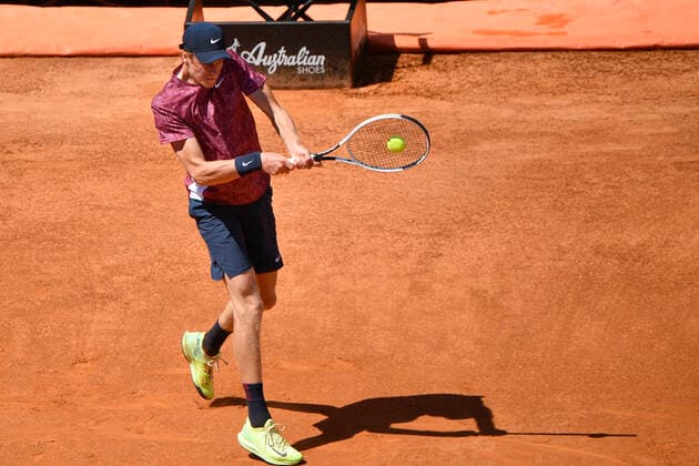 Photo Fabrizio Corradetti - LaPresse 10 05 2021 Roma (Italy) Tennis 1st round Ugo Humbert (FRA) vs Jannik Sinner (ITA) Internazionali BNL d Italia 2021 In the pic: Jannik Sinner  Copyright: xFabrizioxCorradetti LaPressex