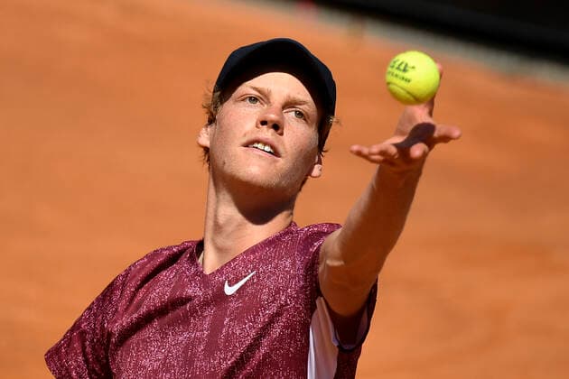 Photo Fabrizio Corradetti - LaPresse 10 05 2021 Roma (Italy) Tennis 1st round Ugo Humbert (FRA) vs Jannik Sinner (ITA) Internazionali BNL d Italia 2021 In the pic: Jannik Sinner  Copyright: xFabrizioxCorradetti LaPressex