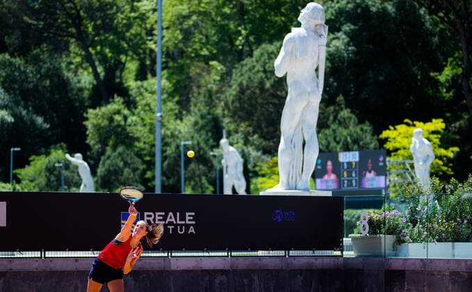 May 10, 2021, ROMA, ITALY: Karolina Pliskova of the Czech Republic during practice ahead of the 2021 Internazionali BNL d Italia WTA, Tennis Damen 1000 tournament ROMA ITALY - ZUMAa181 20210510_zaa_a181_055 Copyright: xRobxPrangex