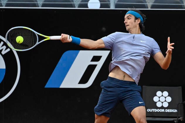 Photo Fabrizio Corradetti - LaPresse 10 05 2021 Roma (Italy) Tennis 1st round Hubert Hurkacz (POL) vs Lorenzo Musetti (ITA) Internazionali BNL d Italia 2021 In the pic: Lorenzo Musetti  Copyright: xFabrizioxCorradetti LaPressex