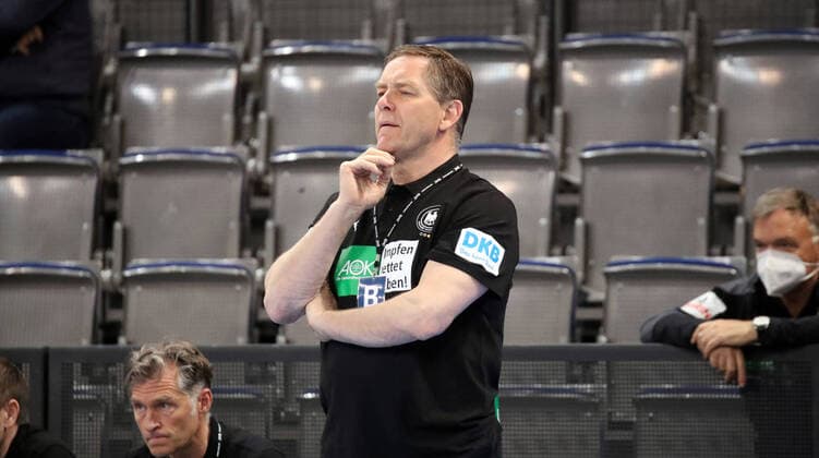 02.05.21 Deutschland - Estland Deutschland, Stuttgart, 02.05.2021, Handball, EHF Euro 2022 EM Qualifikation, DHB Deutschland - Estland: Alfred Gislason (Trainer Deutschland).