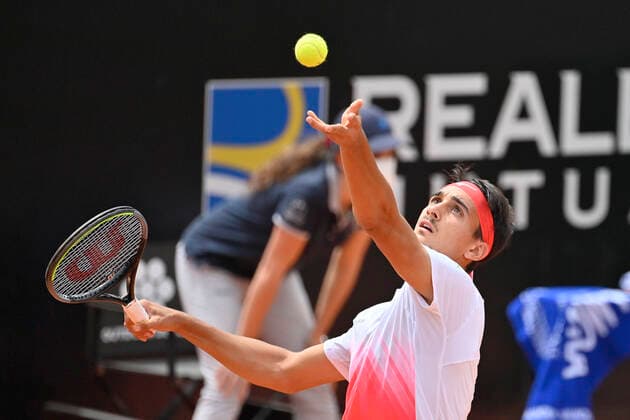 Photo Fabrizio Corradetti - LaPresse 11 05 2021 Roma (Italy) Tennis 1st round Lorenzo Sonego (ITA) vs Gael Monfils (FRA) Internazionali BNL d Italia 2021 In the pic: Lorenzo Sonego  Copyright: xFabrizioxCorradetti LaPressex