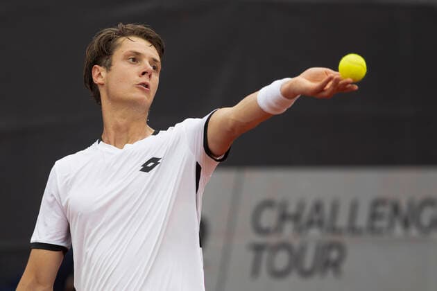 Maxime Janvier (FRA) Tennis - Neckarcup2021 - ATP, Tennis Herren Challenger Tour - TC Heilbronn - Heilbronn - Baden-Wuerttemberg - Germany - 11 May 2021. Copyright: xJuergenxHasenkopfx