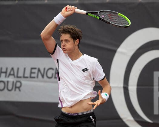 Maxime Janvier (FRA) Tennis - Neckarcup2021 - ATP, Tennis Herren Challenger Tour - TC Heilbronn - Heilbronn - Baden-Wuerttemberg - Germany - 11 May 2021. Copyright: xJuergenxHasenkopfx