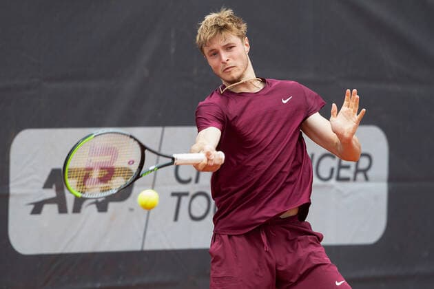 Rudolf Molleker Tennis - Neckarcup2021 - ATP, Tennis Herren Challenger Tour - TC Heilbronn - Heilbronn - Baden-Wuerttemberg - Germany - 11 May 2021. Copyright: xJuergenxHasenkopfx