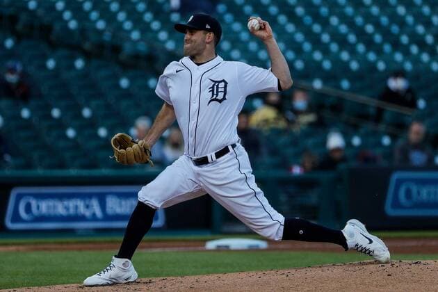 May 11, 2021, USA: Detroit Tigers starting pitcher Matthew Boyd (48) delivers a pitch against Kansas City Royals during the second inning at Comerica Park in Detroit on Tuesday, May 11, 2021. USA - ZUMAm67_ 20210511_zaf_m67_016 Copyright: xJunfuxHanx