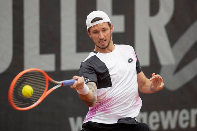 Dennis Novak Tennis - Neckarcup2021 - ATP, Tennis Herren Challenger - TC Heilbronn - Heilbronn - Baden-Wuerttemberg - Deutschland - 12 May 2021. Copyright: xJuergenxHasenkopfx