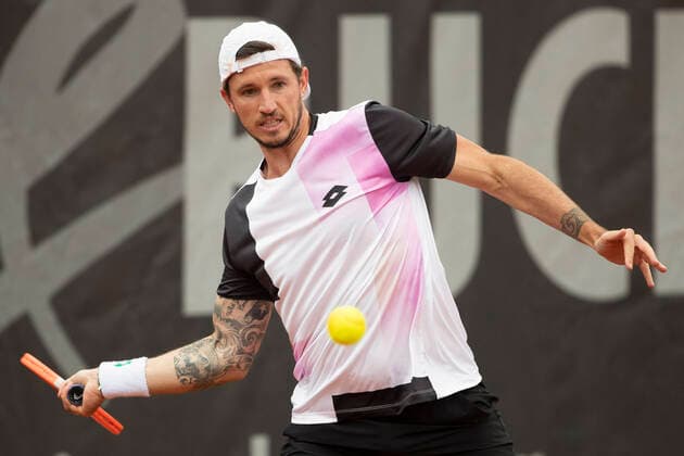 Dennis Novak Tennis - Neckarcup2021 - ATP, Tennis Herren Challenger - TC Heilbronn - Heilbronn - Baden-Wuerttemberg - Deutschland - 12 May 2021. Copyright: xJuergenxHasenkopfx