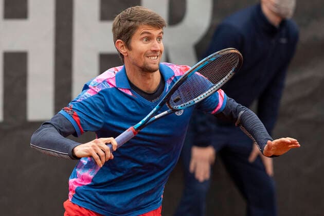 Yannick Maden (GER)) Tennis - Neckarcup2021 - ATP, Tennis Herren Challenger - TC Heilbronn - Heilbronn - Baden-Wuerttemberg - Deutschland - 12 May 2021. Copyright: xJuergenxHasenkopfx