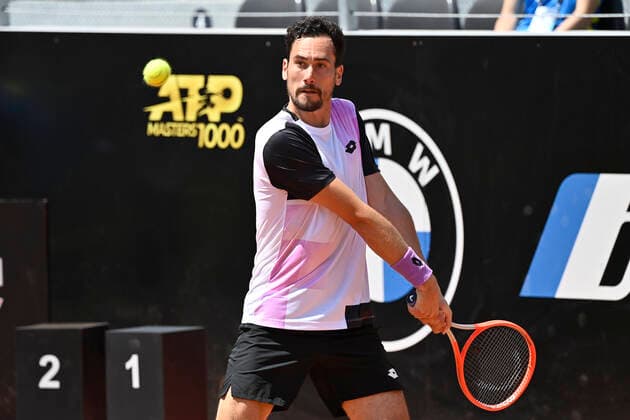 Photo Fabrizio Corradetti - LaPresse 12 05 2021 Roma (Italy) Tennis 2nd round Gianluca Mager (ITA) vs Lorenzo Sonego (ITA) Internazionali BNL d Italia 2021 In the pic: Gianluca Mager  Copyright: xFabrizioxCorradetti LaPressex