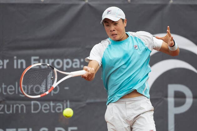 Brandon Nakashima Tennis - Neckarcup2021 - ATP, Tennis Herren Challenger - TC Heilbronn - Heilbronn - Baden-Wuerttemberg - Deutschland - 12 May 2021. Copyright: xJuergenxHasenkopfx