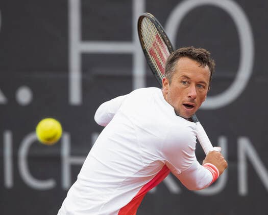 Philipp Kohlschreiber (GER) Tennis - Neckarcup2021 - ATP, Tennis Herren Challenger - TC Heilbronn - Heilbronn - Baden-Wuerttemberg - Deutschland - 12 May 2021. Copyright: xJuergenxHasenkopfx