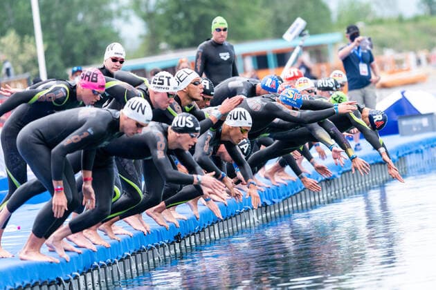 Bilder des Jahres 2021, Sport 05 Mai Sport Themen der Woche KW19 Start 5 km Men Open Water Budapest - Hungary 12 5 2021 Lupa Lake XXXV LEN European Aquatic Championships Photo Andrea Staccioli Deepbluemedia Insidefoto andreaXstaccioli