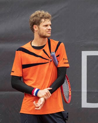 Yannick Hanfmann (GER) hat Schmerzen im linken Handgelenk, Verletzung, verletzt, Yannick Hanfmann has left wrist pain, injury, injured Tennis - Neckarcup2021 - ATP, Tennis Herren Challenger - TC Heilbronn - Heilbronn - Baden-Wuerttemberg - Deutschland - 12 May 2021. Copyright: xJuergenxHasenkopfx