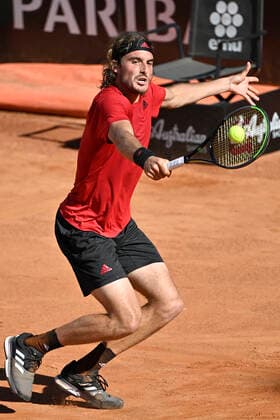 Photo Fabrizio Corradetti - LaPresse 11 05 2021 Roma (Italy) Tennis 2nd round Marin CILIC (CRO) vs Stefanos TSITSIPAS (GRE) Internazionali BNL d Italia 2021 In the pic: Stefanos Tsitsipas  Copyright: xFabrizioxCorradetti LaPressex