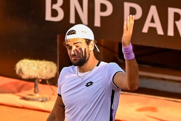 Photo Fabrizio Corradetti - LaPresse 11 05 2021 Roma (Italy) Tennis 2nd round Matteo Berrettini (ITA) vs John Millman (AUS) Internazionali BNL d Italia 2021 In the pic: Matteo Berrettini  Copyright: xFabrizioxCorradetti LaPressex